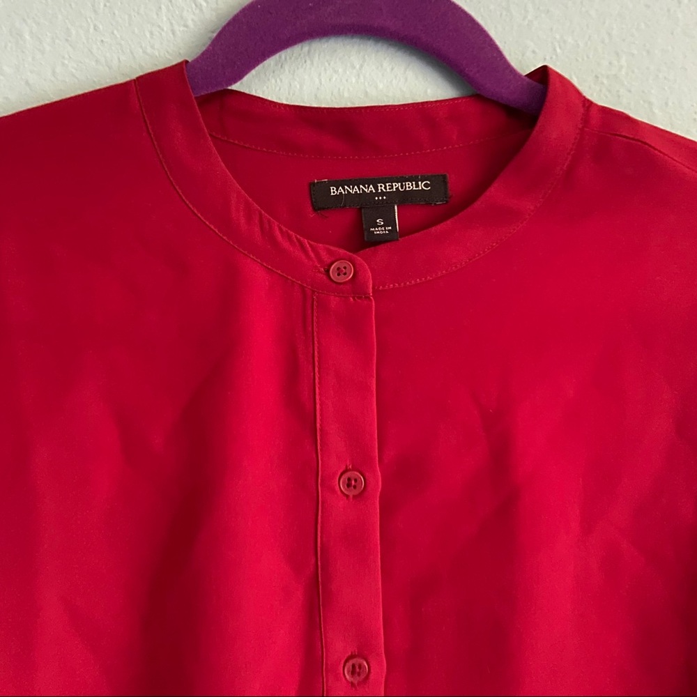 Banana Republic Tiered Chiffon Shirt - Picture 6 of 7